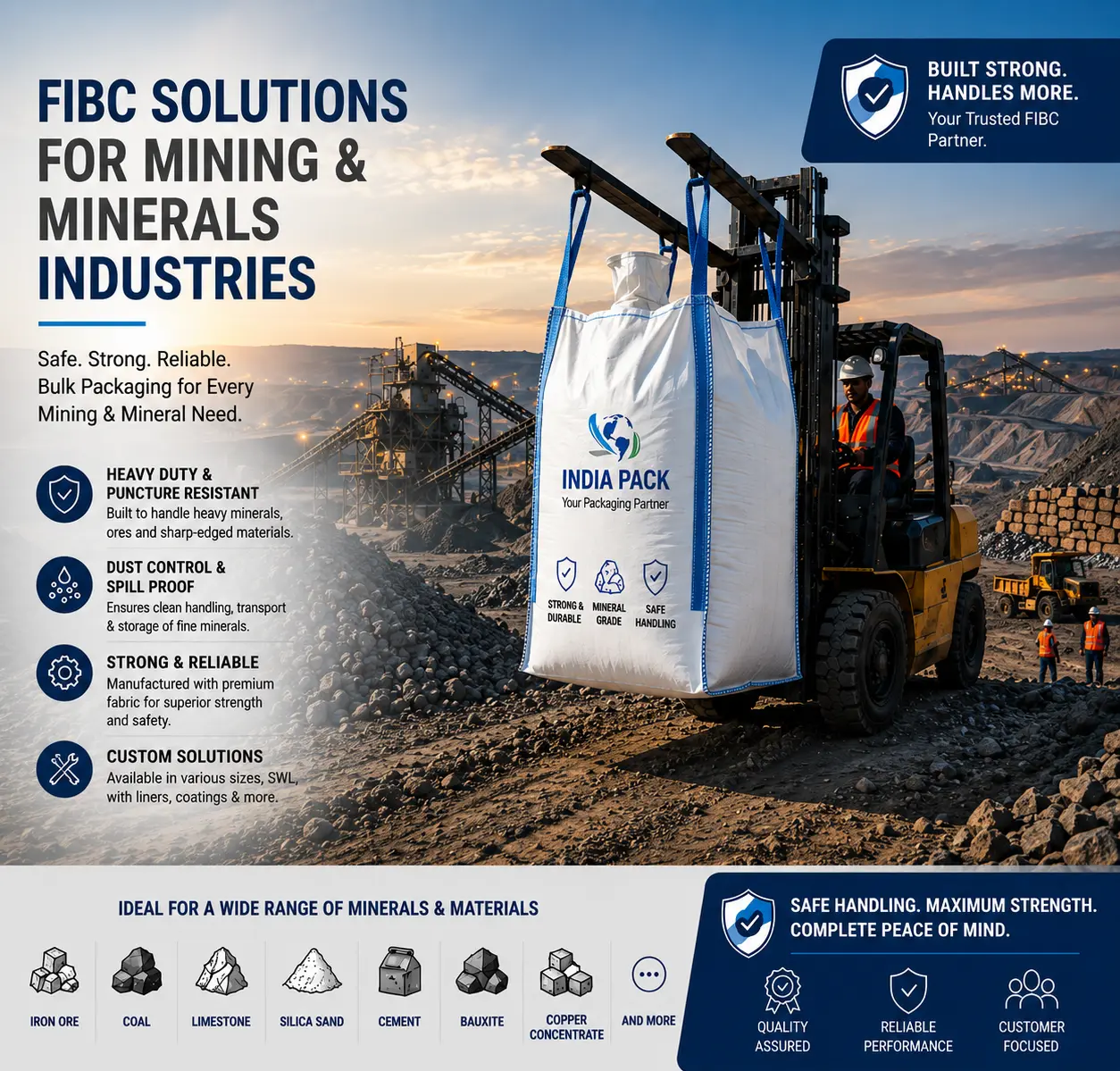 Mining and Minerals FIBC bags supplier India Pack