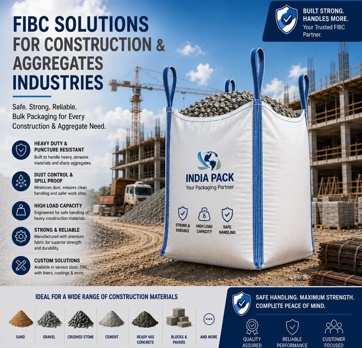 India Pack - Construction and Aggregates Big bags